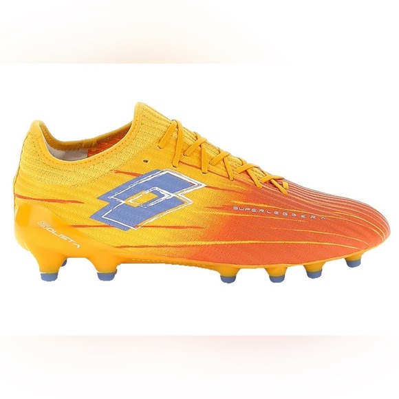 Lotto Solista 200 IX FG Soccer Cleats Ray Yellow Melon Orange Men 10/Women11 NWT